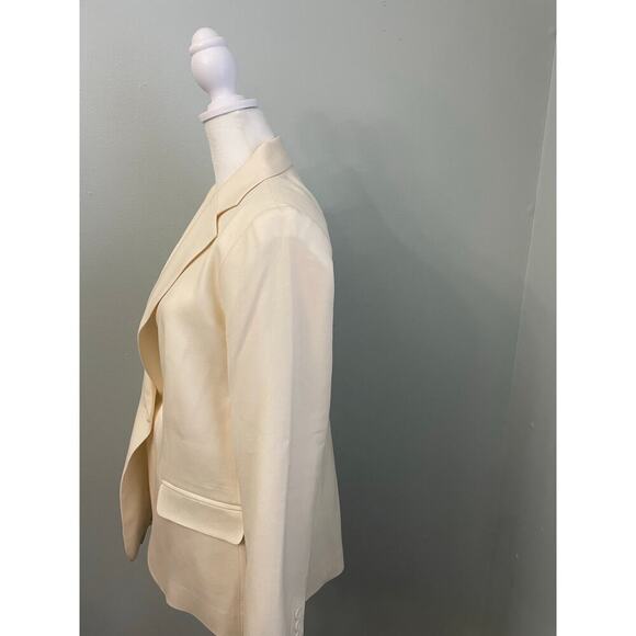 Pendleton Virgin Wool Cream Colored Blazer Womens Size 8 - Picture 5 of 9